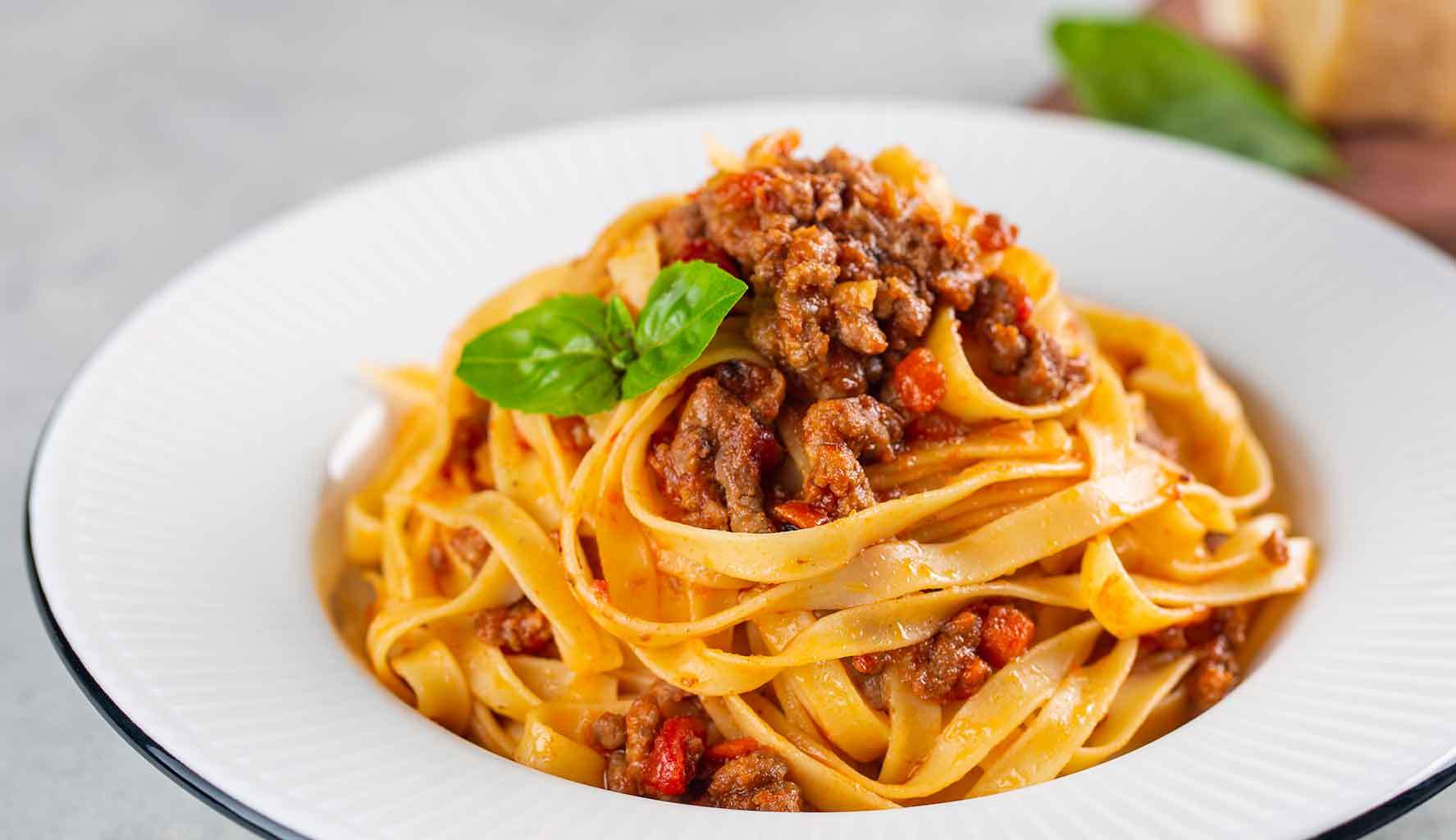 Tagliatelle al ragù di manzo
